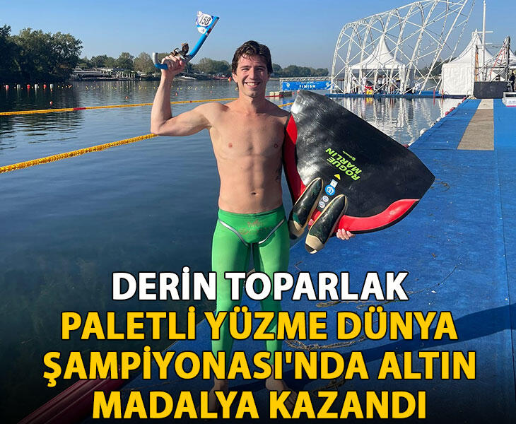 Derin Toparlak Paletli Yüzme Dünya Şampiyonasında altın madalya kazandı