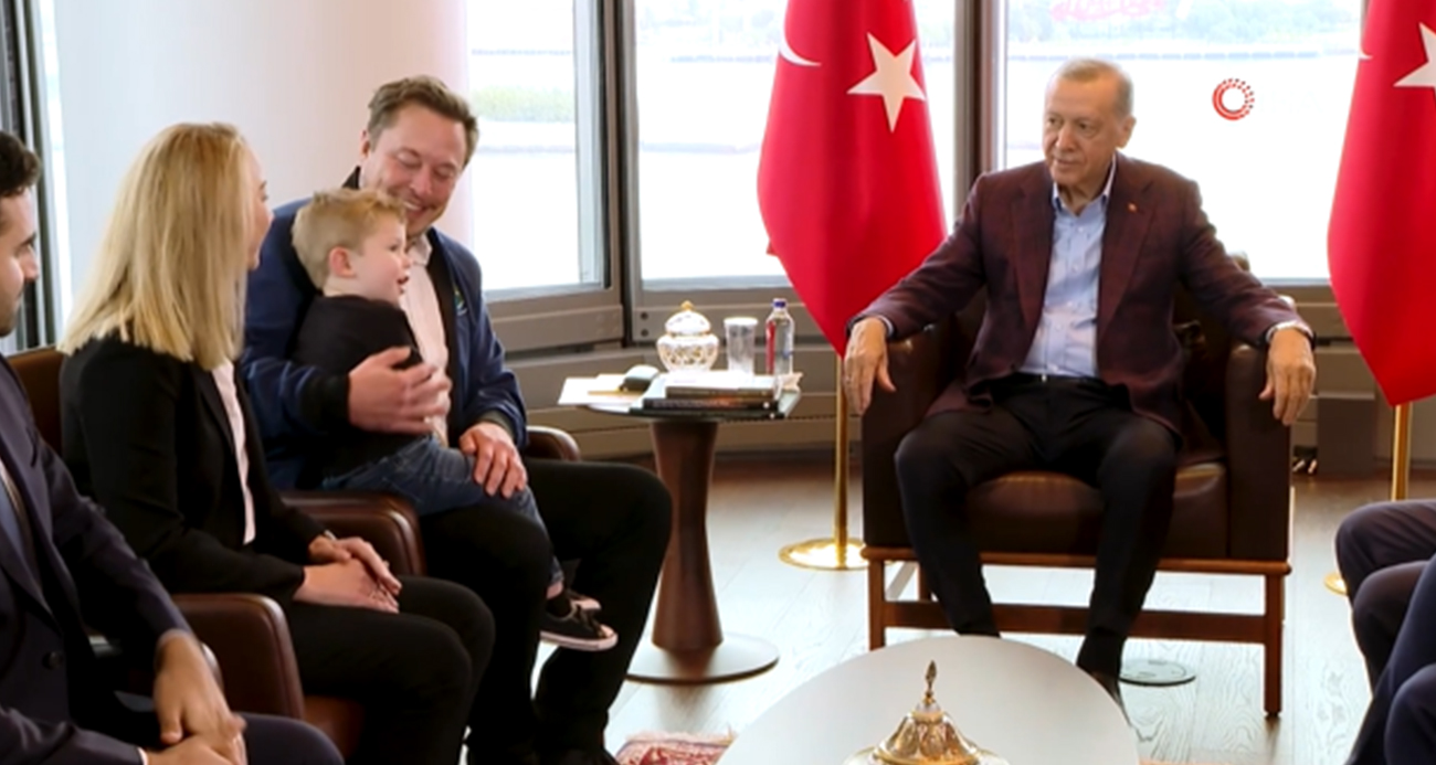 Cumhurbaşkanı Erdoğan Elon Muskı kabul etti