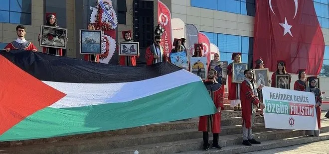 İskenderun Teknik Üniversitesi Öğrencilerinden İsrail'in Filistin'e Saldırılarına Tepki