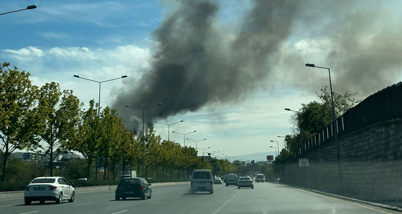 Ankarada sanayi sitesinde yangın