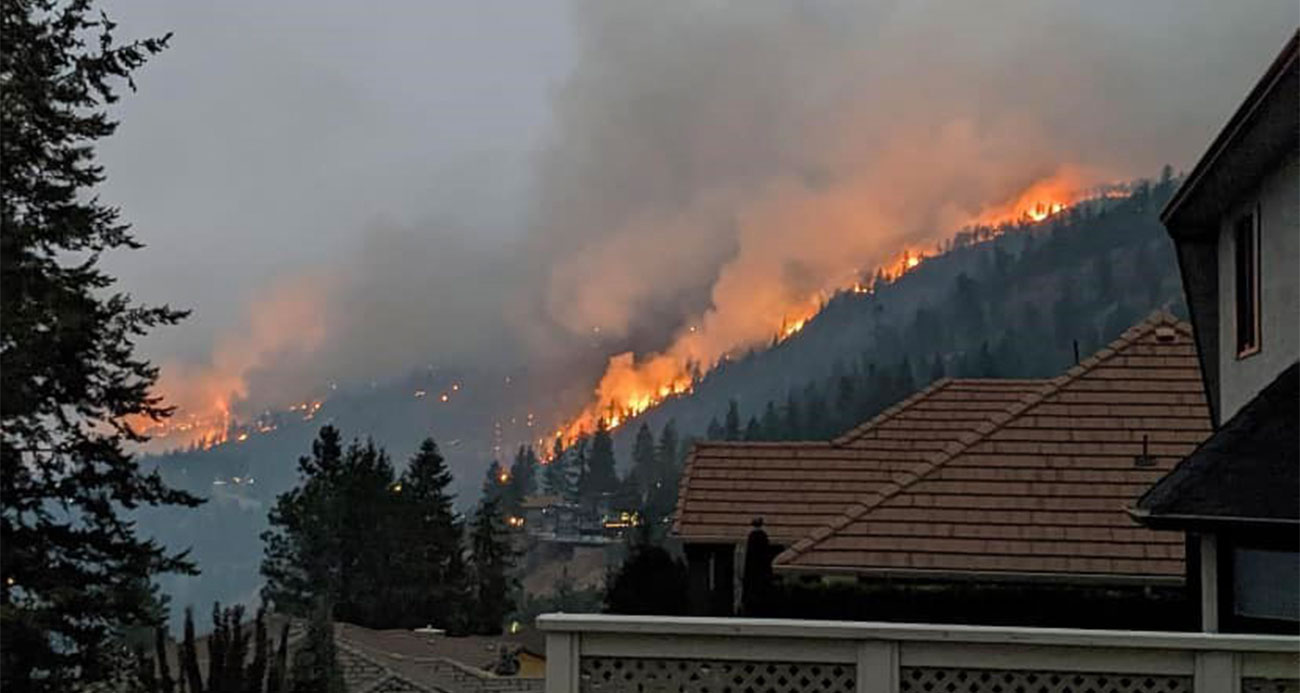 Kanadada yangın felaketi sürüyor British Columbiada 36 bin kişi için tahliye alarmı