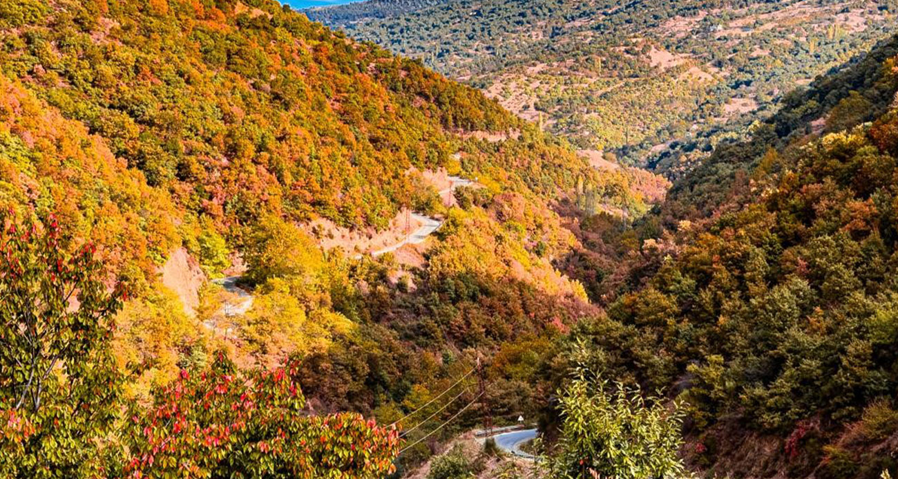 Aydın dağlarındaki son bahar manzaraları mest etti