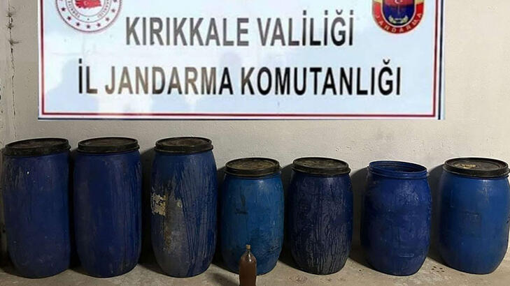 Kırıkkalede 650 litre sahte içki ele geçirildi