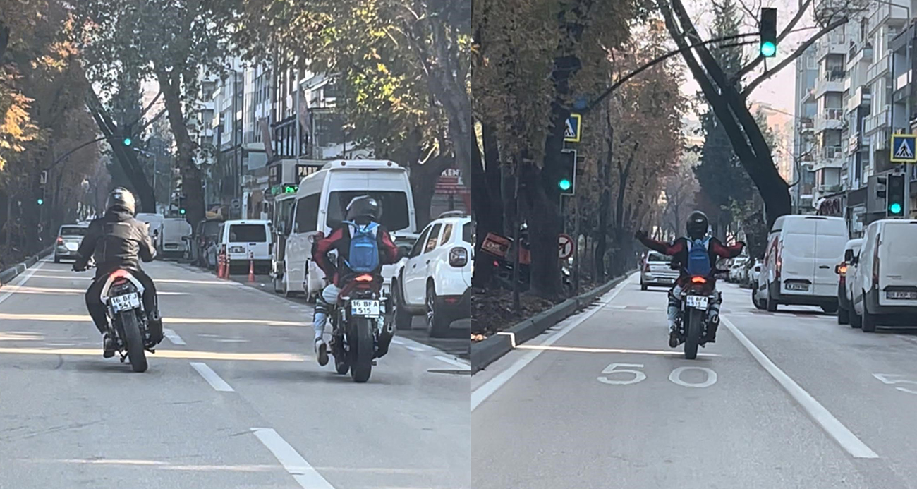 Motosiklet üzerinde dans edip trafiği tehlikeye attı cezadan kaçamadı