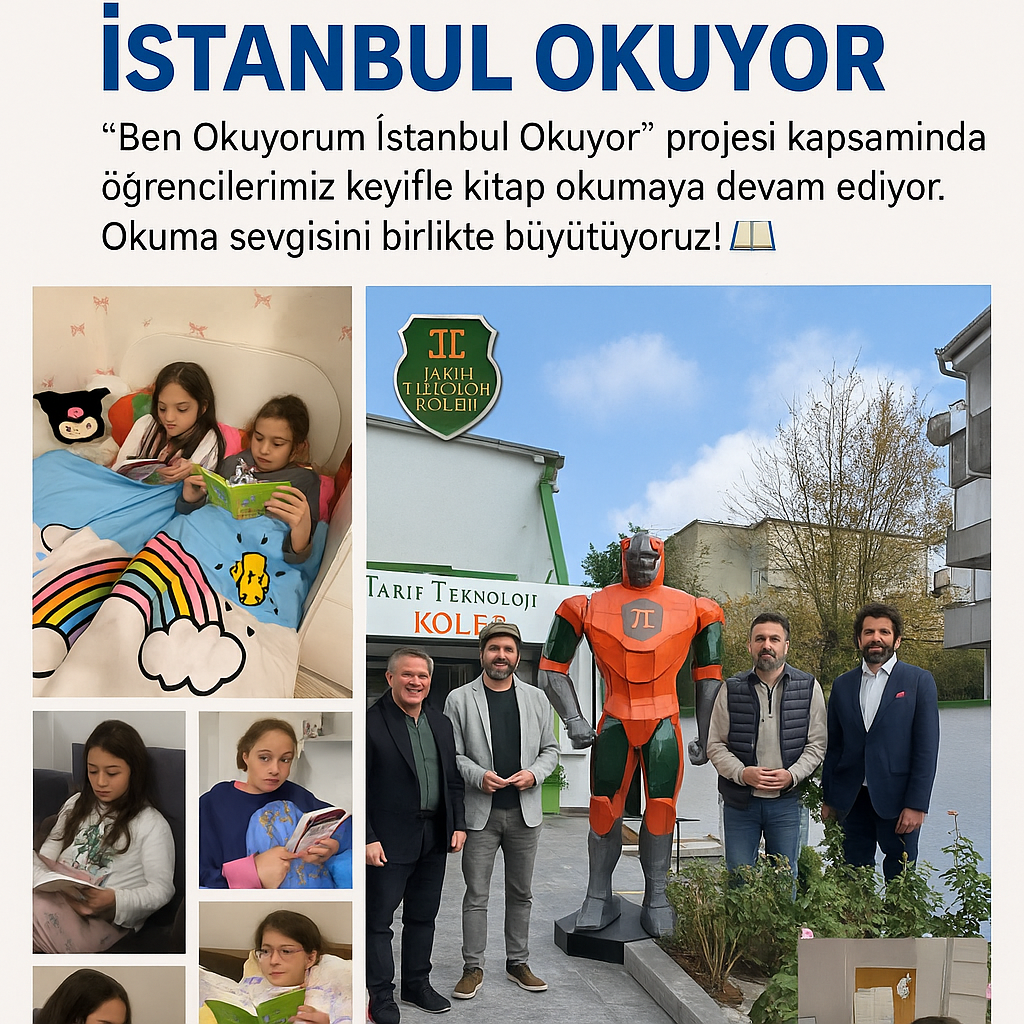 Tarih Teknoloji Koleji’nde Her Akşam Aileleri ile Tum okuldan İstanbula dalga dalga yayılan evlerde Kitap Saati!